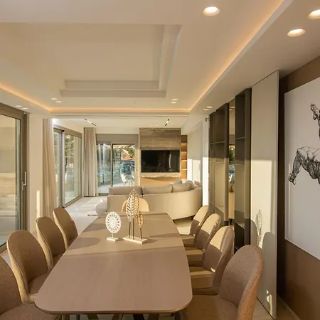 Beachfront Edem Dedicated Space - Heated Pool Villa Agios Nikolaos